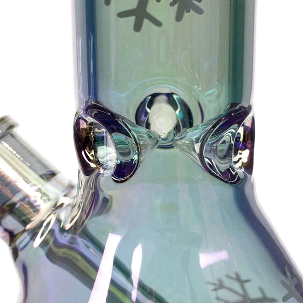Infyniti 14" 7mm Chromatic Snowflake Beaker with Ice Pinch