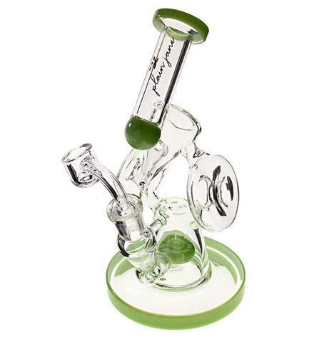 Plain Jane Glass 8" Twin Donut Rig